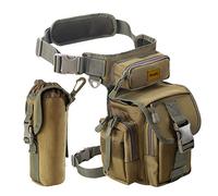 Jueachy Sac de Jambe Polyvalente - Sacoche de Cuisse Pêche Banane Molle Tactique Militaire, Sac Banane Multifonctionnel Imperméable pour Extérieur Moto Voyage Chasse Randonnée Escalade - Sac à Outils