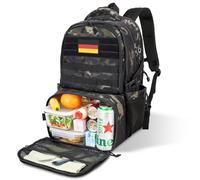 Jueachy Sac Isotherme 40L Pochette 6L - Sac à Dos PC 17'' pour Ordinateur Portable, Pique-Nique, Déjeuner, Voyage, Travail, École, Camping