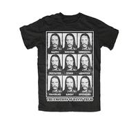 JUEBANG Danny Trejo Emotions Machete Planet Terror Grindhouse Men's Short-Sleeve T-Shirt Black M