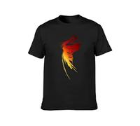JUEBANG Men's Summer T-Shirt Final Fantasy VIII Do Not Bleach Black L