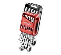 JUEGO 12 LLAVES MIXTAS CON TRINQUETE FLEX