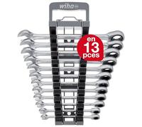 Wiha Jeu de clés à cliquet Wiha 13 pièces avec support (44665) Quantité:1