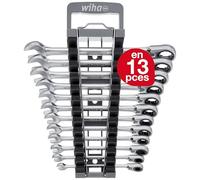 Wiha Jeu de clés à cliquet, Clé plate