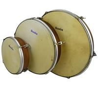 Juego 3 panderos piel (20,25,30 cm)