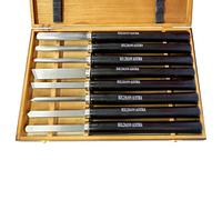Generique Coffret de 8 gouges de tournage HSS L. 370 mm H8TLG
