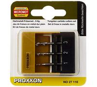 Proxxon Fraises sur tige en métal 27116 – Ensemble de 3 pièces