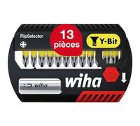 Wiha Jeu d'embouts FlipSelector 7947-005 Z embouts en Y 25 mm Schlitz PH PZ