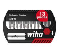 Wiha FlipSelector 39060 Jeu d'embouts 13 pièces cruciforme Phillips, vis Pozidriv, TORX
