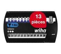 Jeu d'embouts PH 1, PH 2, PH 3, T 15, T 20, T 25, T 30, T 40, SW 3, SW 4, SW 5, SW 6 Wiha 41831 Acie