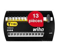 Wiha Jeu d'embouts XLSelector embout Y de 50 mm Phillips, Pozidriv, TORX® 13 pcs 1/4 (41834) G