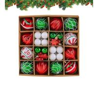 Juego De Bolas De Navidad | 46 Piezas Irrompibles Y Coloridas - De Esferas, Interior Alfeizares Patio Jardín Patio Porche Bodas