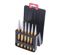 Juego de botadores, 6 pzs. en casete plegable de chapa