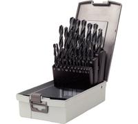 Juego de brocas helicoidales HSS-R en casete de plástico, 25 pzs, 1-13mm