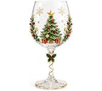 Juego de caja de regalo de colección de copas de vino 3D de Navidad (C)