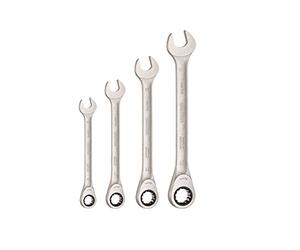 Juego de llaves abiertas con trinquete de anillo en el bolsillo