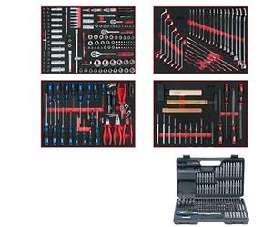Juego de módulos universales para 4 cajones con 515 herramientas de alta calidad