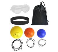 Juego De Pelotas De Boxeo Para Reflejos, Pelota De Boxeo Con Diadema - Niños Que Golpean La Bola Del Reflejo | Equipo De Boxeo Para Niños, Herramienta De Entrenamiento De Boxeador, Suministros De Entr