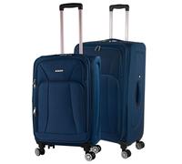 Juego Maletas De Viaje - Set Maletas De Viaje Ligeras. [ Maleta Grande, Maleta Mediana Y Maleta Cabina Con Neceser ] - Juego De Maletas De Viaje Con Ruedas. Bleu