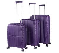 Juego Maletas - Juego De Maletas De Viaje - Juego Maletas De Viaje De Material Super Resistente. Set Maletas De Viaje Candado Con Combinación TSA Violet