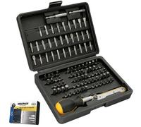 Juego Puntas con Destornillador 14" 99 Pzs Con Apadtador Cromo Vanadio Kit Llave Combinada Kit Carraca