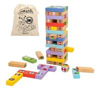 Juego Torre Bloques + Domino madera Spidey Marvel