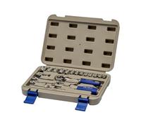 Juego vasos 1/4”, 19 piezas