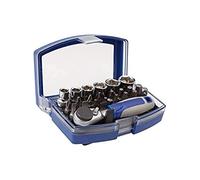 Juego vasos y puntas 1/4", 23 piezas