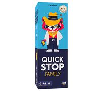 ATM Gaming – Jeu de société Quickstop Family, rapide et compétitif, familial – Espagnol bleu