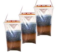 JUEJIAZKIY Piège à Mouches 3psc Moucherolle en Plein air Les pièges à Mouches Suspendus attirent la Ponte des Mouches Femelles Insecte Insecte Jusqu’à 20000 Tue Produit jetable avec Recharge