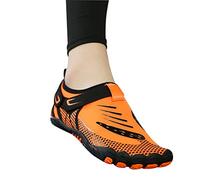 JUEMISSA Chaussures de Fitness d'intérieur Chaussures de Corde à Sauter pour Hommes et Femmes Chaussures de Tapis de Course Absorbant Les Chocs Chaussures de Fitness (Color : Orange, S : 40 EU)