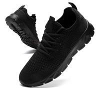 JUEQIBAA Baskets Hommes Chaussures De Course sur Route Sneaker Gym Athlétique Respirant Sports De Plein Jogging Léger Confortable Casual Chaussures De Marche Homme Noir 49