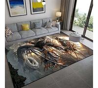 JUEWEIER Tapis de Dragon Tapis de Dessin animé Tapis de décoration Grand Tapis Tapis de Chambre d'enfants Tapis de Salon