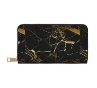 JUEXDEME Long portefeuille en similicuir noir marbré chic et élégant pour femme moderne, grande capacité, porte-cartes et poches de rangement, sac à main durable pour voyage quotidien, blanc, Taille