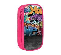 JUEXDEME Pochette pour fournitures scolaires et de bureau - Grande capacité - Graffiti Hip Hop - Trousse à crayons de grande capacité pour étudiants - Pochette à crayons - Organiseur de bureau avec