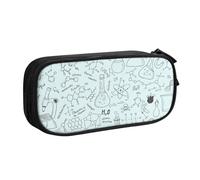 JUEXDEME Pochette pour fournitures scolaires et de bureau, impression chimie, grande capacité, trousse à crayons de grande capacité pour étudiants, papeterie, boîte à crayons, organiseur de bureau