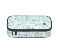 JUEXDEME Pochette pour fournitures scolaires et de bureau, impression chimie, grande capacité, trousse à crayons de grande capacité pour étudiants, papeterie, boîte à crayons, organiseur de bureau