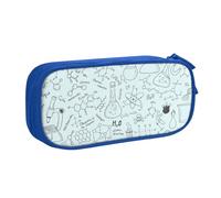 JUEXDEME Pochette pour fournitures scolaires et de bureau, impression chimie, grande capacité, trousse à crayons de grande capacité pour étudiants, papeterie, boîte à crayons, organiseur de bureau