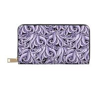 JUEXDEME The Sea Long Portefeuille en similicuir chic et élégant pour femme moderne avec porte-cartes et poches de rangement, sac à main durable pour voyage quotidien, blanc, Taille unique