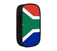 JUEXDEME Trousse pour fournitures scolaires et de bureau - Grande capacité - Drapeau de l'Afrique du Sud - Trousse à crayons de grande capacité pour étudiants - Pochette à crayons - Organiseur de