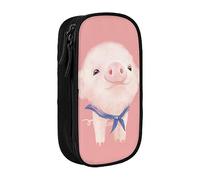 JUEXDEME Trousse pour fournitures scolaires et de bureau - Grande capacité - Motif cochon rose - Trousse à crayons de grande capacité pour étudiants, papeterie, organiseur de bureau avec fermeture