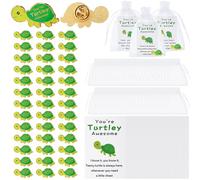 Juexica Lot de 50 épingles tortues positives en vrac avec inscription « You're Awesome » - Cadeau de remerciement pour collègues, employés bénévoles, enseignants, étudiants - Cadeau de poche (vert)