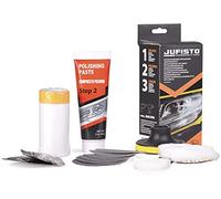Jufisto Mega Kit de polissage /restauration / rénovation de phare de voiture, conçu pour fonctionner avec une perceuse/tournevis sans fil