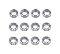 Jufjsfy 12 pièces 144001-1296 4 x 7 x 2 mm Accessoires de roulement pour 144001 124019 124018 RC Upgrade Pièces
