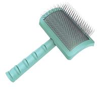 Jufjsfy Brosse fixe pour chien - Brosse extra longue pour grands chiens - Toilettage des animaux de compagnie - Brosse métallique et épilation (vert)