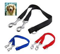 Jufjsfy Double Chien Conduire 2 Voies Chien Marche Bande Texte Original Offre