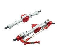 Jufjsfy Essieu et arrière RC pour MN D90 D91 D96 D99S MN90 MN96 MN99 MN99S 1/12 RC Upgrade pièces, argent