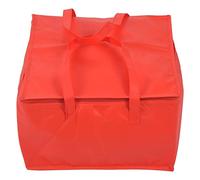 Jufjsfy Grand sac de refroidissement pliable Sac isotherme portable Aliments Gâteau Sac isotherme Boîte en aluminium étanche Sac à glace Boîte à lunch Boîte à déjeuner Sac de transport Rouge