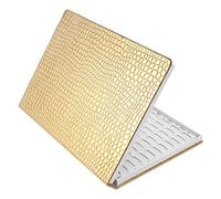 Jufjsfy Livre de présentation de 216 couleurs pour ongles - Pour bricolage - Carte de couleur - Tableau de peinture - Doré