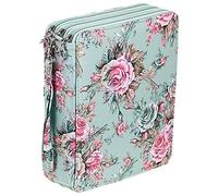 Jufjsfy Lot de 120 étuis à crayons de couleur avec compartiments pour crayons aquarelle (rose), Rose