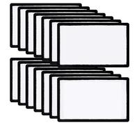 Jufjsfy Lot de 14 patchs de sublimation rectangulaires à repasser pour vêtements, chapeaux